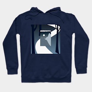 Serenity Forest Minimalistic Style Design Hoodie